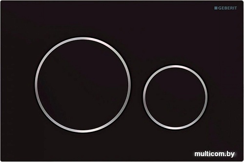 Панель смыва Geberit Sigma 20 New 115.882.14.1 (черный матовый лак/хром глянцевый)