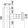 Сифон Nobili Rubinetterie AV00107/10WM (полярный белый)