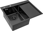 Кухонная мойка ARFEKA ECO AR 650*500 L BLACK PVD NANO