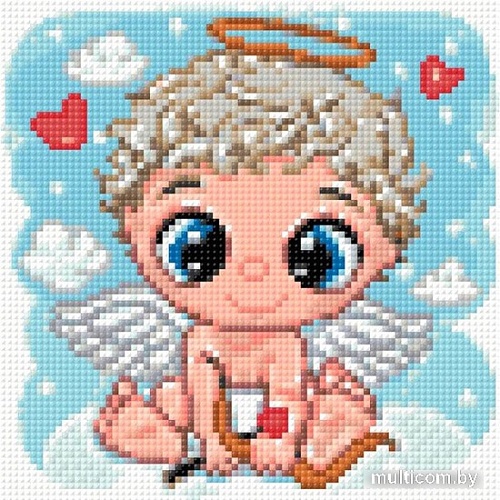 Алмазная мозаика Wizardi Ангел WD3025