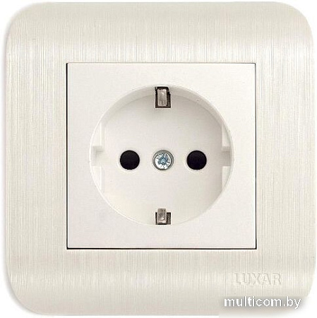 Розетка Luxar Deco 10.025.01 (белый)