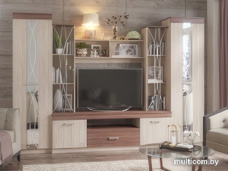 Стенка Столица Мебели Меланж (шимо светлый/шимо темный)