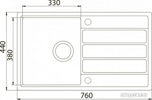 Кухонная мойка ZorG ECO 3 (черный)