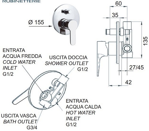Смеситель Remer Winner W 09