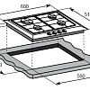 Варочная панель Weissgauff HGG 640 WG Nano Glass