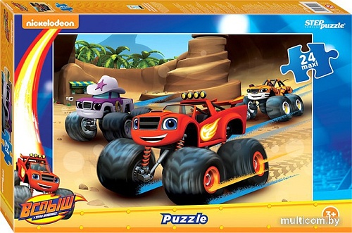 Мозаика/пазл Step Puzzle Вспыш и чудо-машинки 90046 (24 эл.)