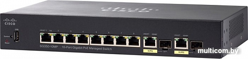 Коммутатор Cisco SG350-10MP-K9