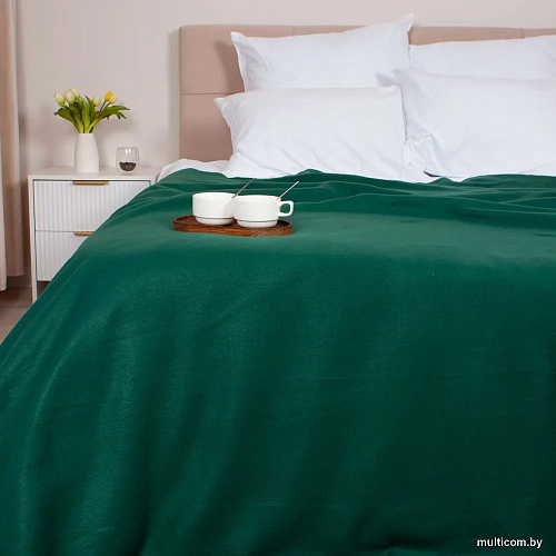 Плед Casa Conforte London Basic 130x165 6155337 (зеленый)