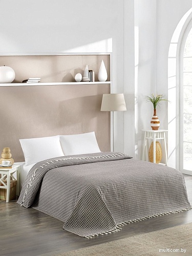 Покрывало Meteor Devone с бахромой 200x230 (12309 коричневый)