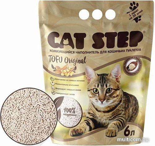 Наполнитель Cat Step Tofu Original 6 л