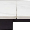 Кухонный стол M-City Livorno 180 Matt 614M04282 (White Marble Solid Ceramic/Black)