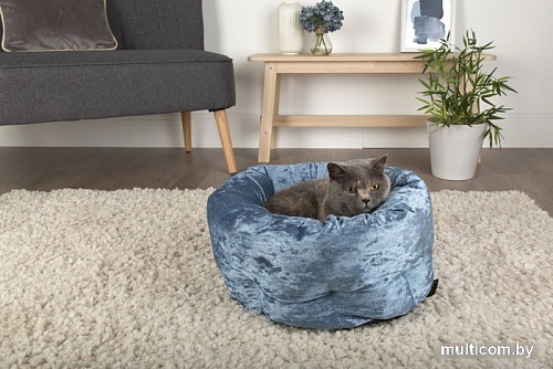 Лежак Scruffs Velvet 660740 (синий)