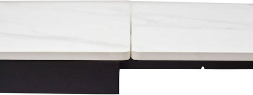 Кухонный стол M-City Livorno 180 Matt 614M04282 (White Marble Solid Ceramic/Black)