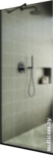 Душевая стенка MaybahGlass 195x89 MGD-690-6у (сатин стекло/черный)