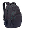 Школьный рюкзак Grizzly RQ-003-31 (черный/бирюзовый)