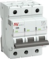 Выключатель автоматический EKF Averes AV-6 3P 25A (C) 6kA mcb6-3-25C-av