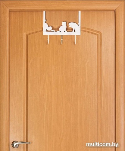 Крючок для одежды El Casa Кошки 240164 (белый)