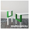 Письменный стол Ikea Поль (белый/зеленый) [691.289.49]