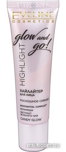 Хайлайтер жидкий Eveline Cosmetics Glow and Go! (candy glow) 20 мл