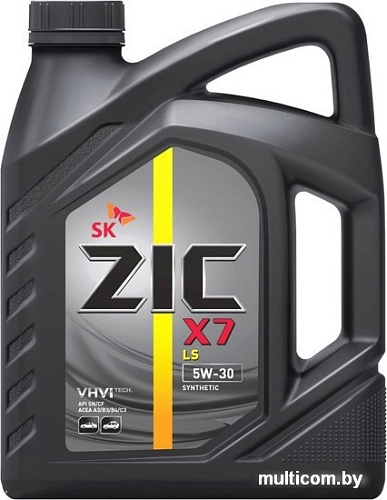 Моторное масло ZIC X7 LS 5W-30 6л