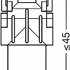 Светодиодная лампа Osram P21W 7458YE-02B 2шт