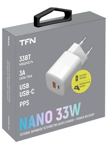 Сетевое зарядное TFN WCRPD21 PD 33W (белый)