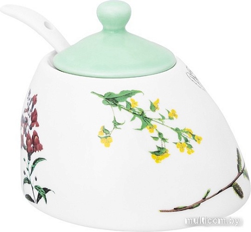 Сахарница Elan Gallery Ботанический атлас с ложкой 540797