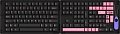 Набор кейкапов Akko Black & Pink Cherry Profile Keycaps 229 шт