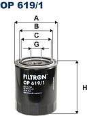 Масляный фильтр Filtron OP 619/1