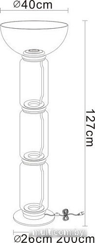 Торшер Divinare Trumpet 1242/06 PN-30