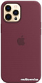 Чехол Apple MagSafe Silicone Case для iPhone 12 Pro Max (сливовый)