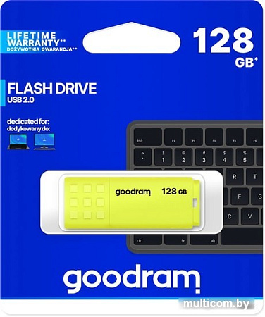 USB Flash GOODRAM UME2 128GB (желтый)