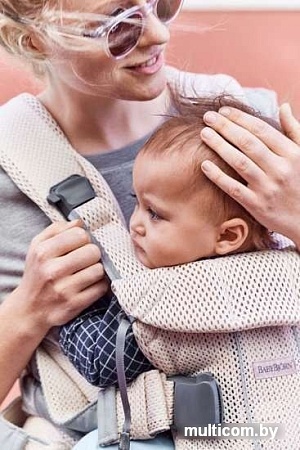 Рюкзак-переноска BabyBjorn One Air Mesh (жемчужно-розовый)