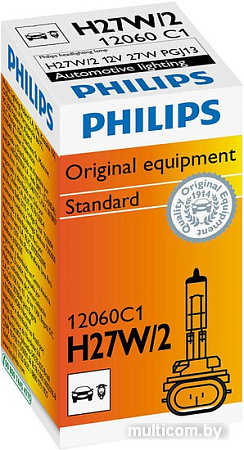 Галогенная лампа Philips H27W/2 Standart 1шт [12060C1]