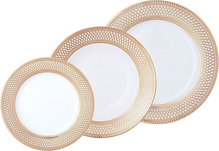 Столовый сервиз Lefard Золотая сетка 770-229