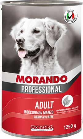 Консервированный корм для собак Morando Professional Cane Beef 1.25 кг