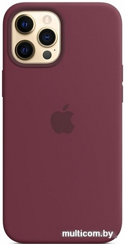 Чехол Apple MagSafe Silicone Case для iPhone 12 Pro Max (сливовый)