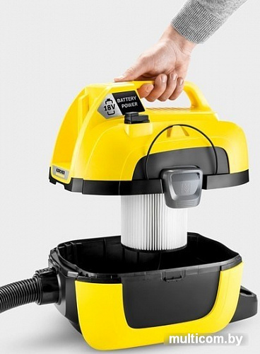 Пылесос Karcher WD 1 Compact Battery 1.198-300.0