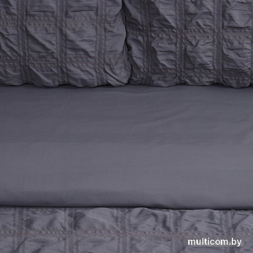 Постельное белье Love Life Texture Евро 10323172 (темно-серый)