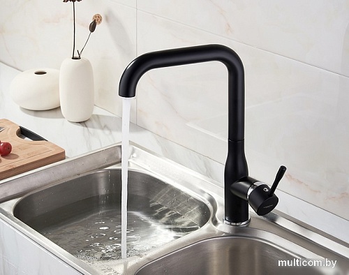 Смеситель Ledeme H98 L4698B (черный матовый)