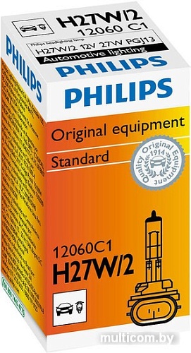 Галогенная лампа Philips H27W/2 Standart 1шт [12060C1]