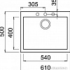 Кухонная мойка Elleci Quadra 110 Undermount Nero G54