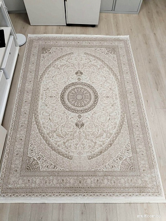 Ковер для жилой комнаты Radjab Carpet Арвен Прямоугольник PR51A 12001RK (2.4x3.4, Cream)