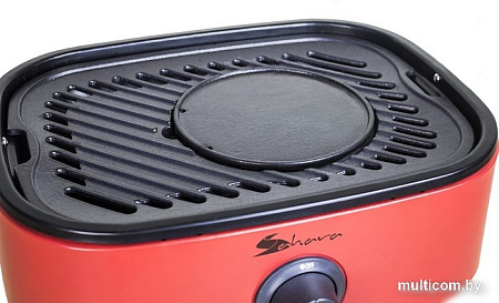 Портативный газовый гриль Sahara Mini BBQ (серебристый)