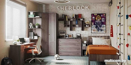 Шкаф-пенал Глазов Sherlock 91 правый (ясень анкор светлый)