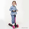 Трехколесный самокат Maxiscoo Junior Delux MSC-J072001D (черный/розовый)