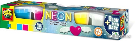 Набор для лепки SES Creative Светится в темноте 00461