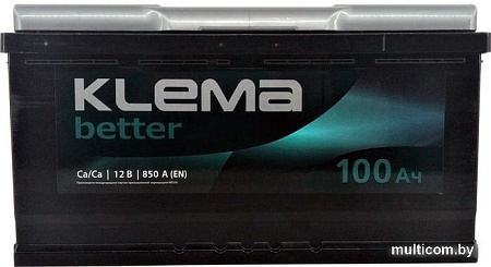 Автомобильный аккумулятор Klema Better 6CТ-100(0) (100 А·ч)