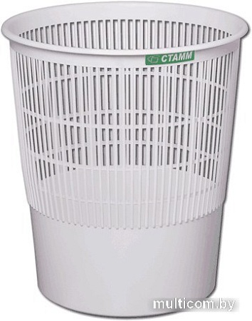 Корзина для бумаг Стамм КР02 (серый)