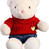 Классическая игрушка Milo Toys Little Friend Мишка в красном свитере 9905638